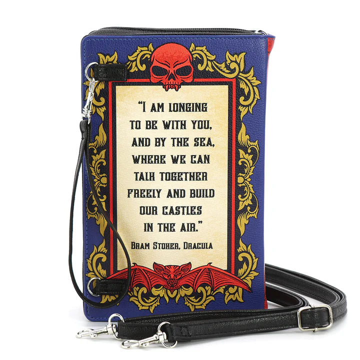 Dracula Book Clutch Bag in Vinyl