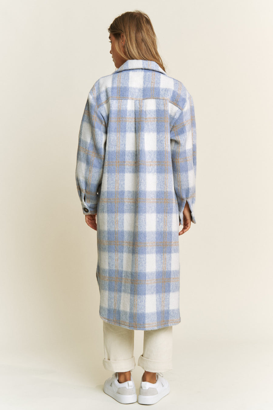 Adanac Shores | Oversized Plaid Jacket | Blue