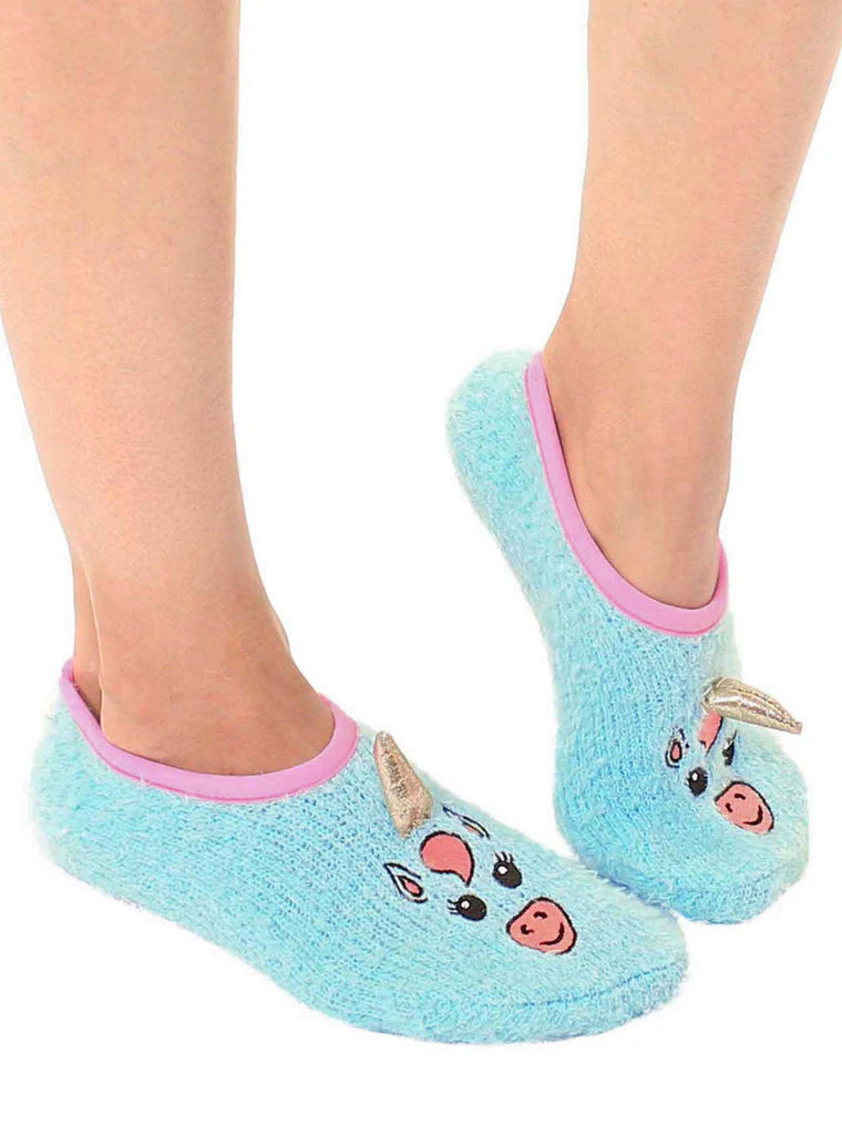 Fuzzy Unicorn Slipper Socks | Living Royal