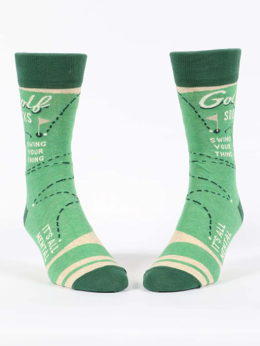 Golf Socks | Men's Crew Socks | Blue Q