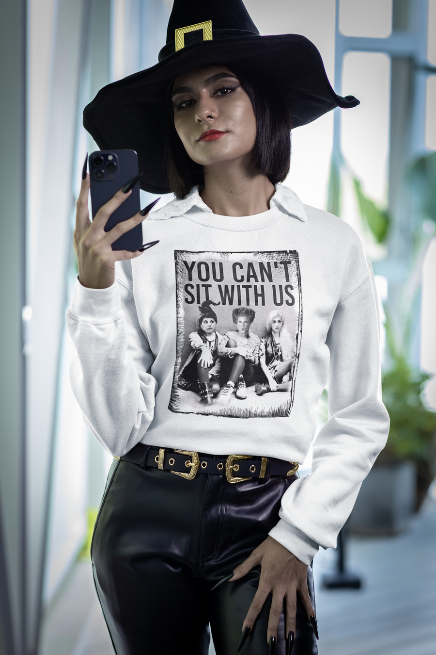 You Can't Sit With Us Hocus Pocus | Crewneck Sweatshirt (Toddler 2T to Adult 5X)