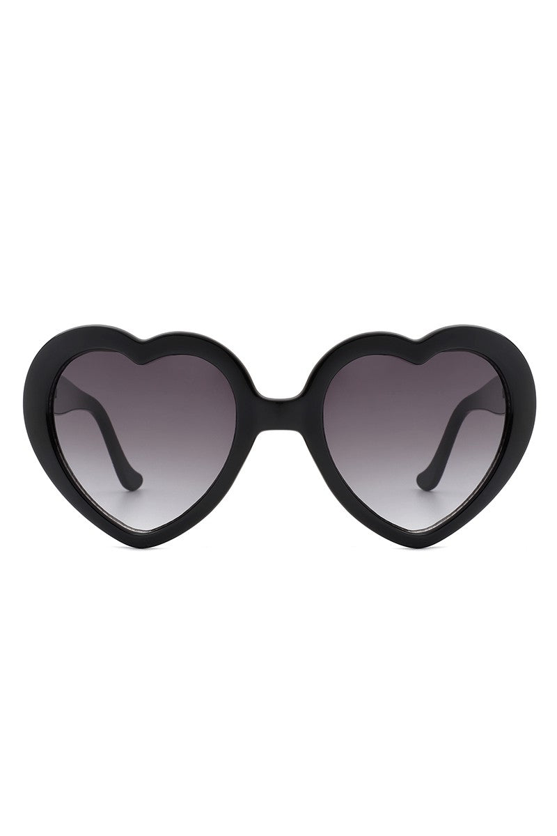 Heart Shaped Solid Sunglasses
