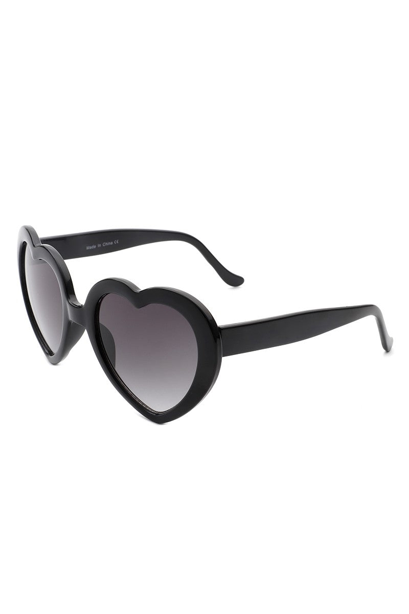 Heart Shaped Solid Sunglasses