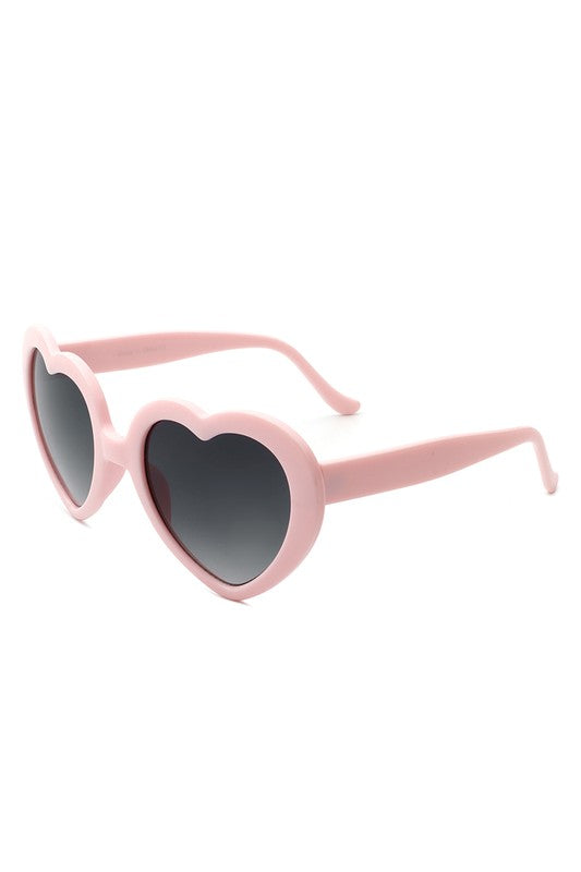 Heart Shaped Solid Sunglasses