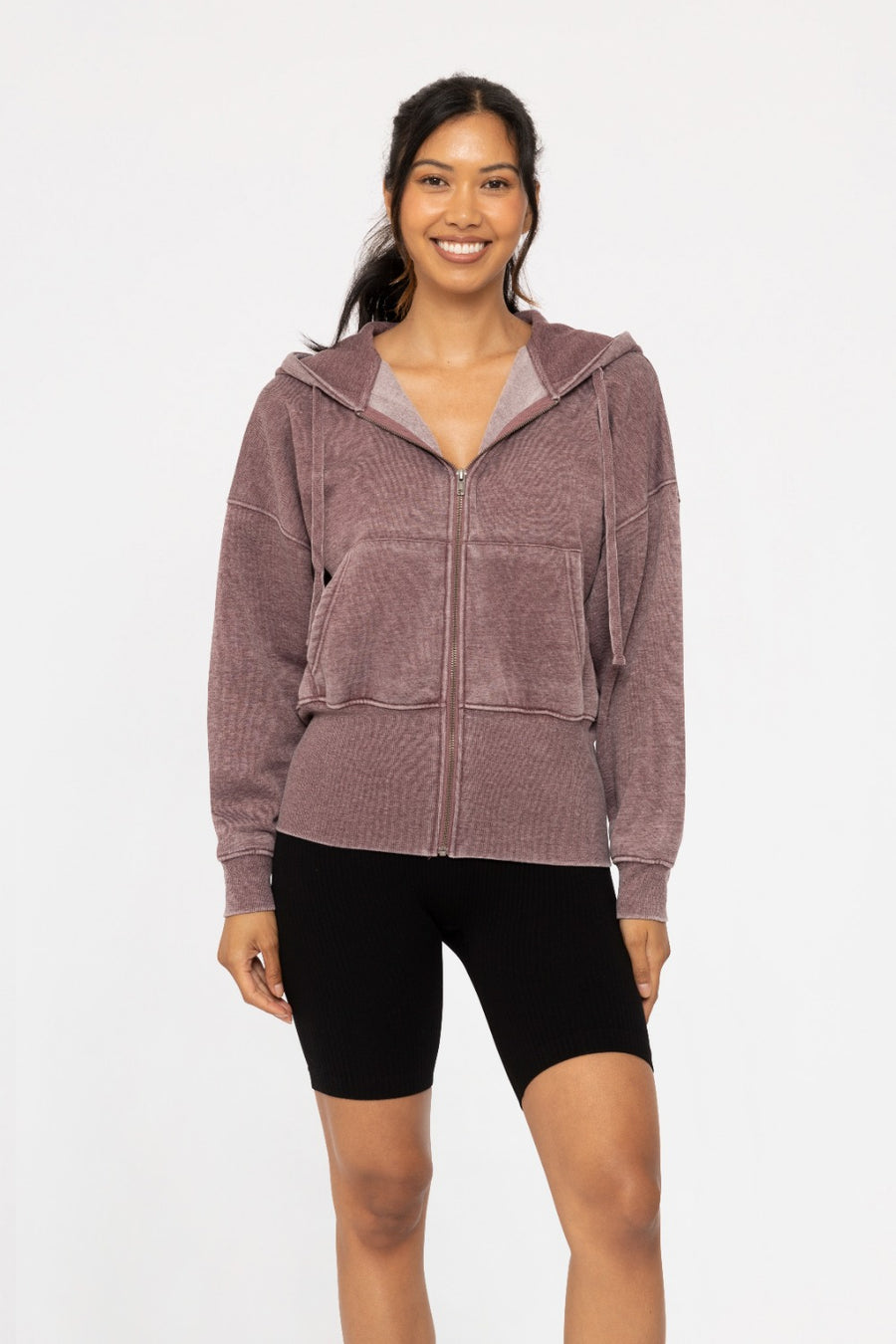 Alpine Chill Hoodie | Fleece Hoodie Jacket | Plum