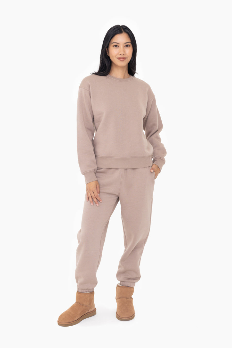 Nova | Fleece Two Piece Set | Toast