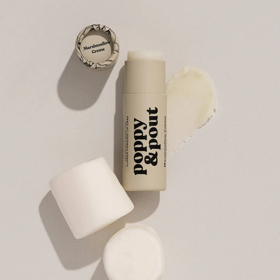 Poppy & Pout Lip Balm | Marshmallow Creme