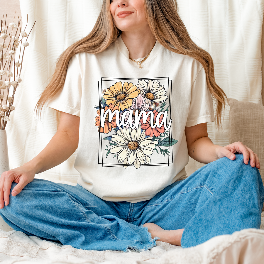 Mama Floral Frame | Tee