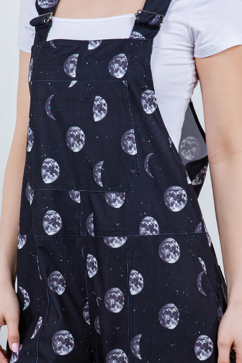 Moonlight Magic | Moon Print Overalls *FINAL SALE*