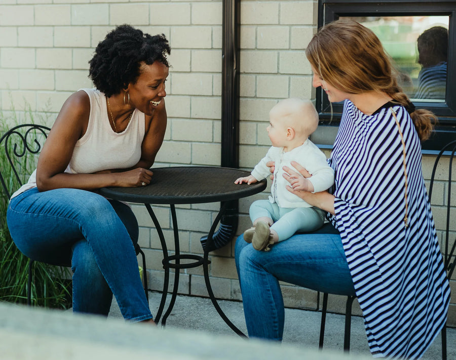 Baby Leaf 6-in-1 Cover (Black And White Stripe)