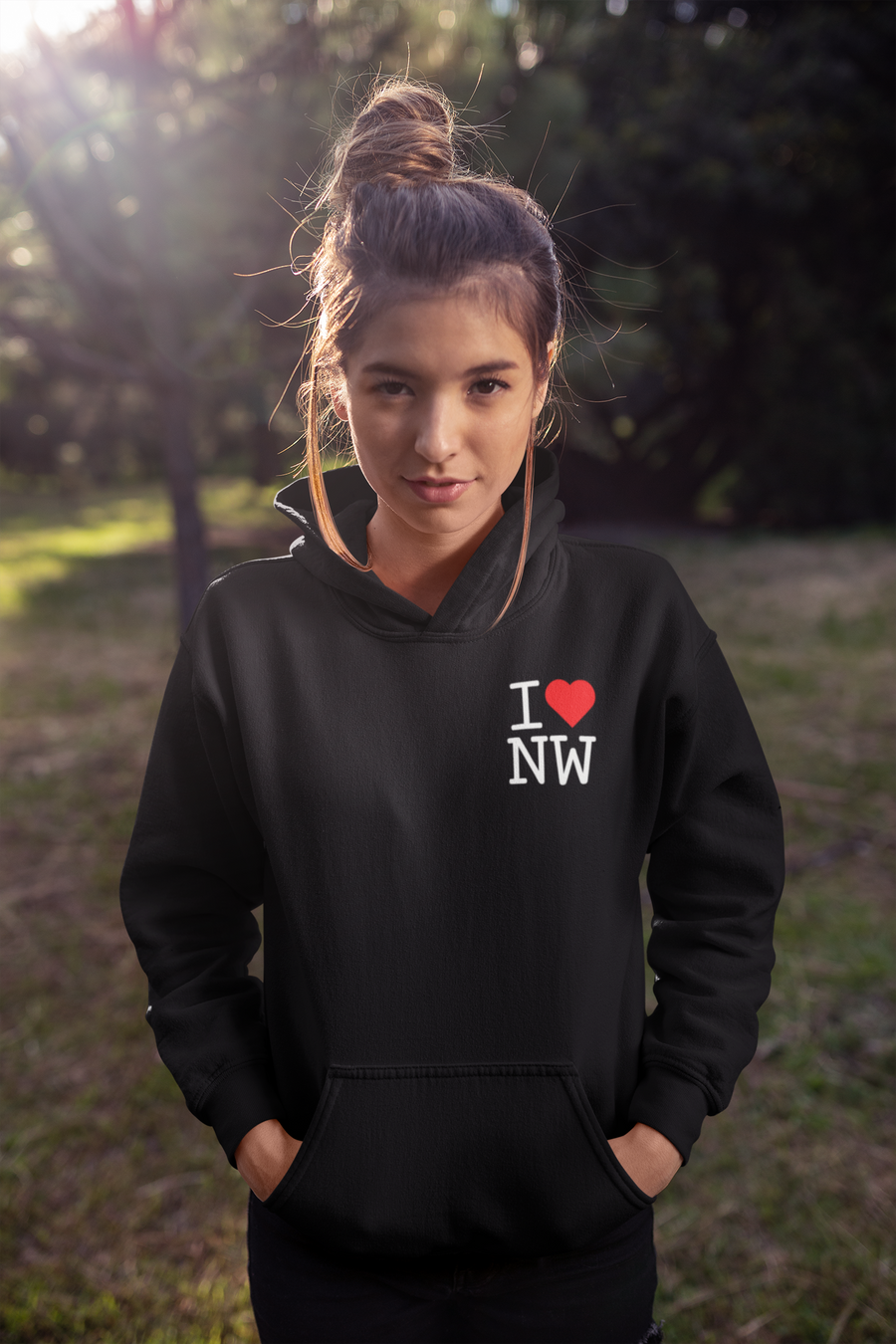 I❤️NW | Hoodie | Left Chest Logo (Youth XS up to Adult 5X)