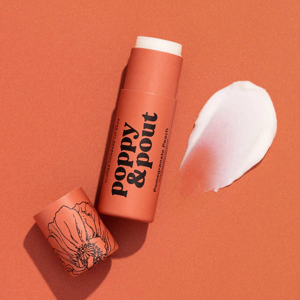 Poppy & Pout Lip Balm | Pomegranate Peach