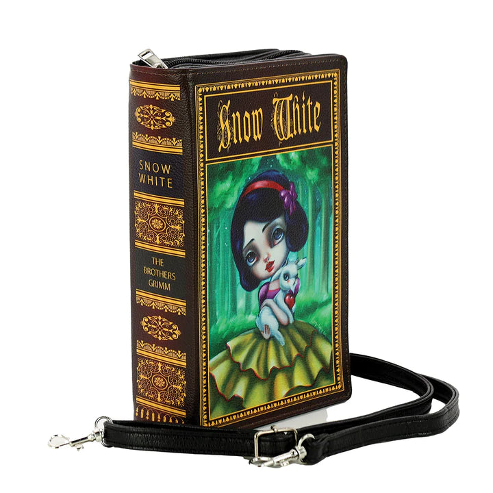 Snow White Book Clutch Bag in Vinyl