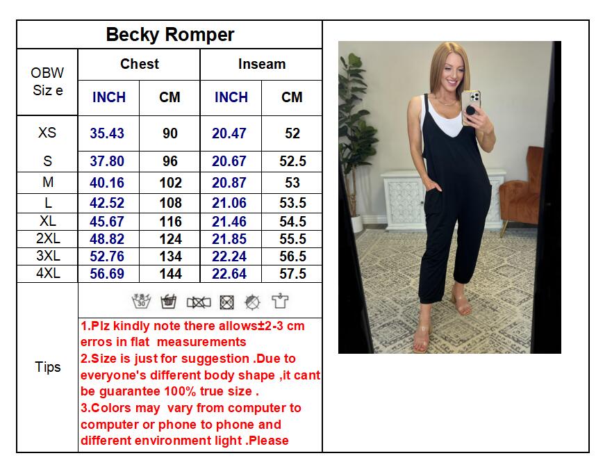Becky Romper | Black