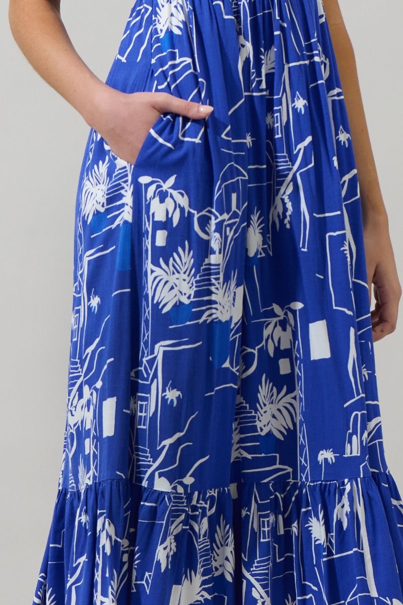 Persephone | Linen Blend Midi Dress