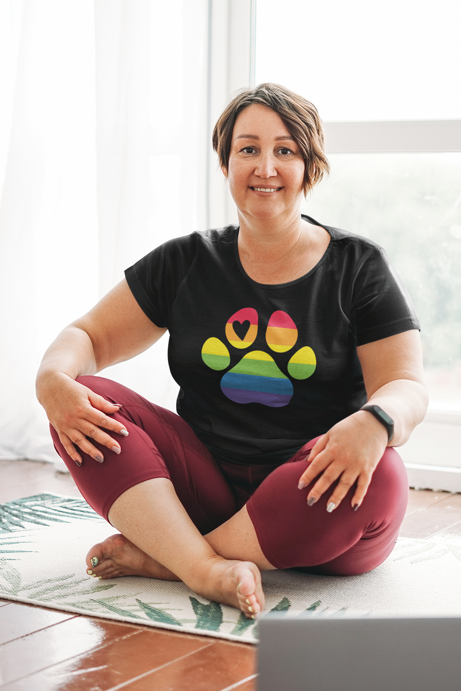 Rainbow Paw Print Tee | Infant Sizes up to Adult 5X