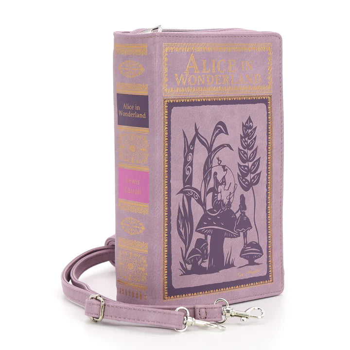 Alice in Wonderland Book Clutch Bag in Vinyl