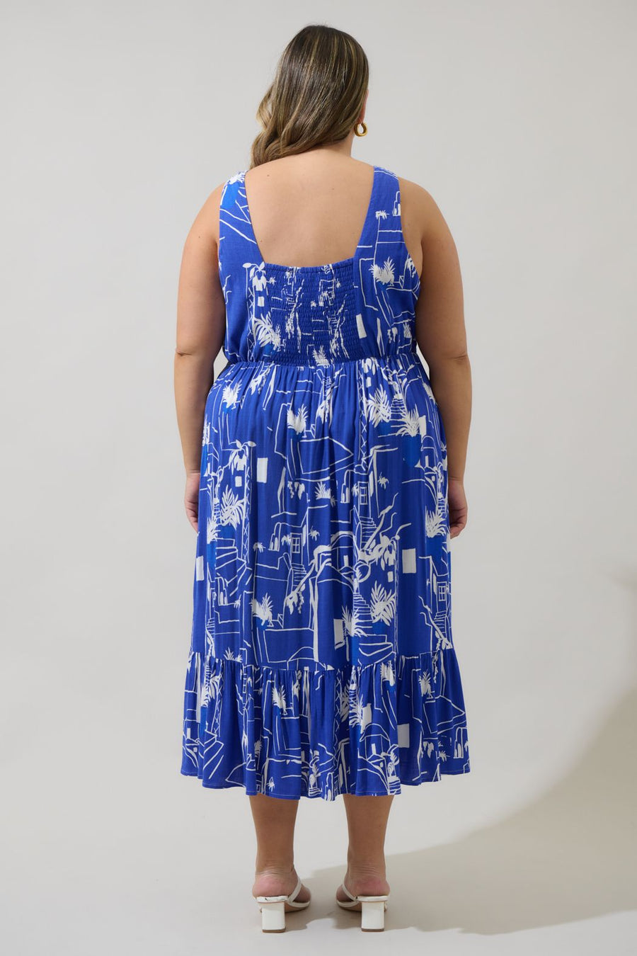 Persephone | Linen Blend Midi Dress
