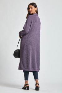 Hideaway | Cozy Lightweight Long Cardigan | Violet Dream