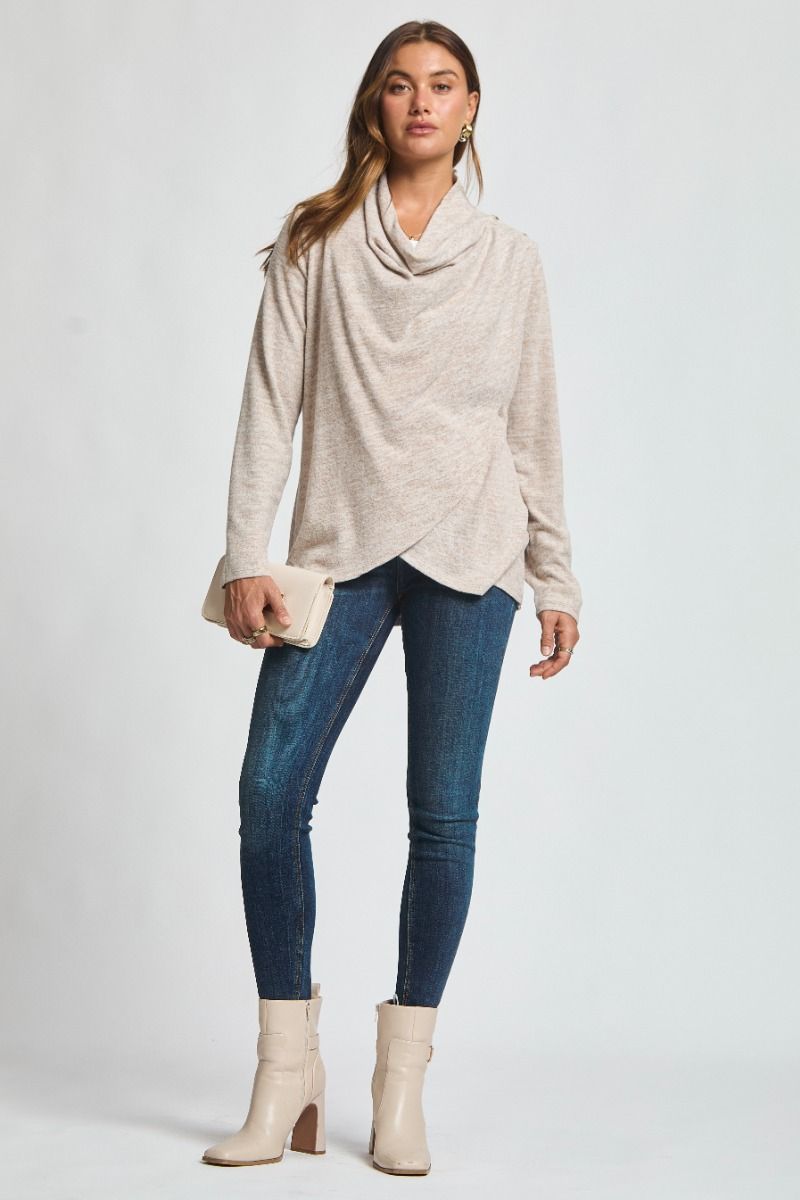 Journey | The Multi Wear Long Sleeve Top | Light Mocha