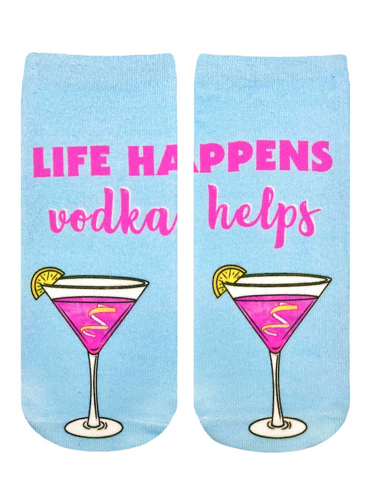 Life Happens, Vodka Helps Ankle Socks | Living Royal