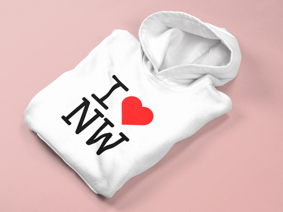 I❤️NW | Hoodie (Youth XS up to Adult 5X)