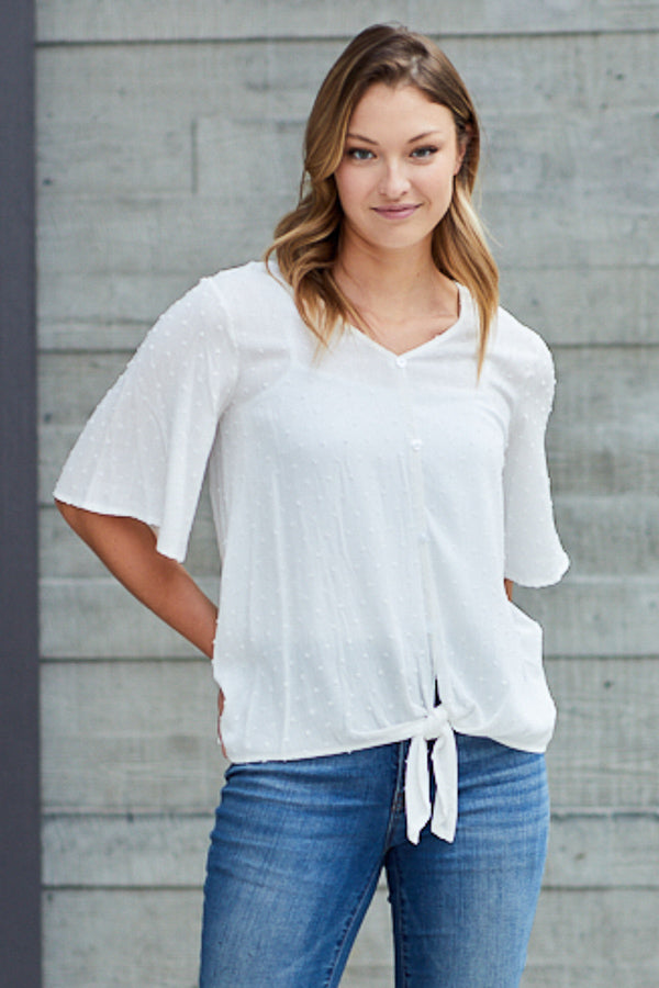 Simone Front Tie Top *FINAL SALE*