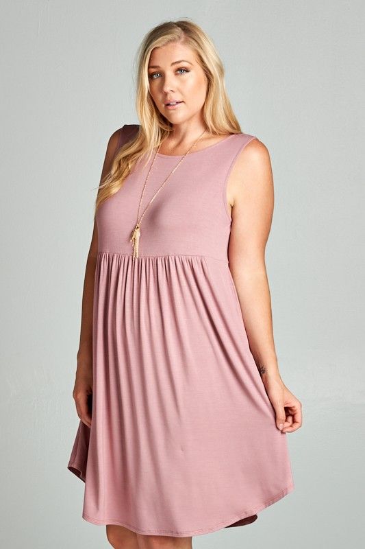 Sleeveless Jersey Swing Dress *FINAL SALE*