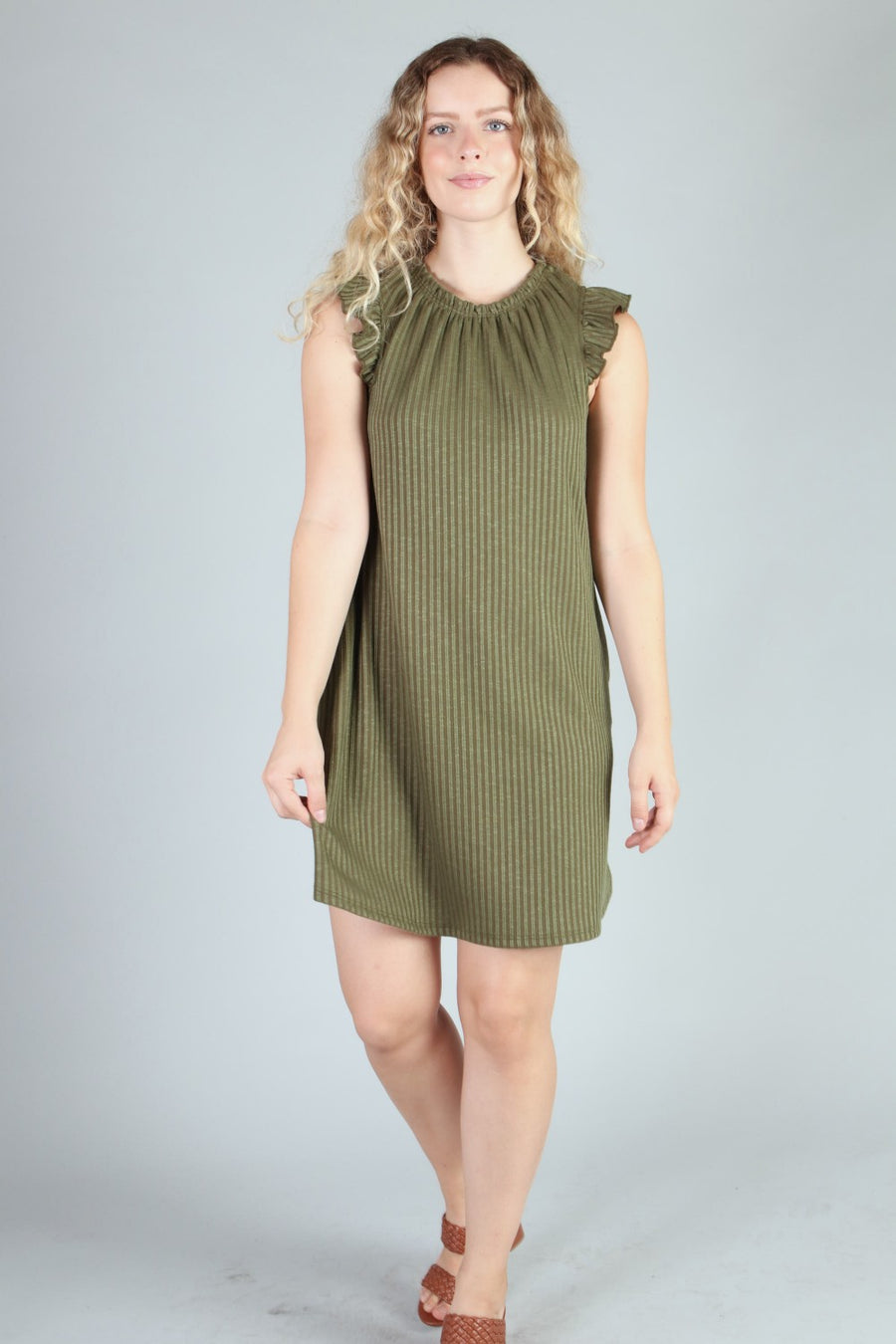 Stevie Ribbed Dress with Pockets *FINAL SALE*