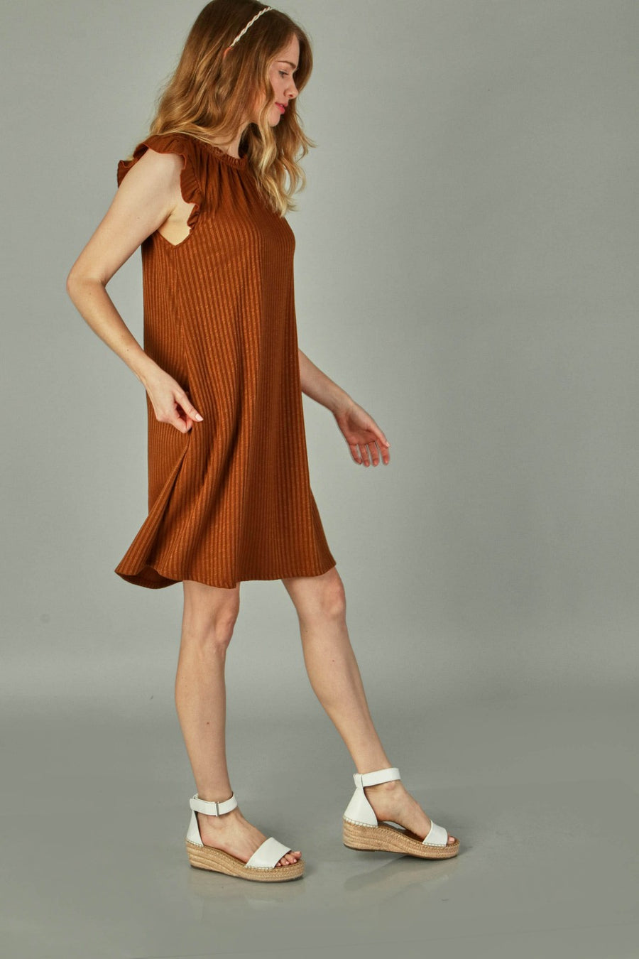 Stevie Ribbed Dress with Pockets *FINAL SALE*