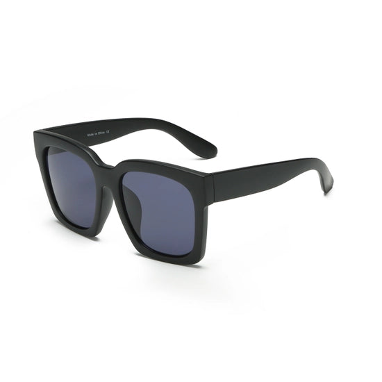 Retro Square Oversize Flat Top Sunglasses