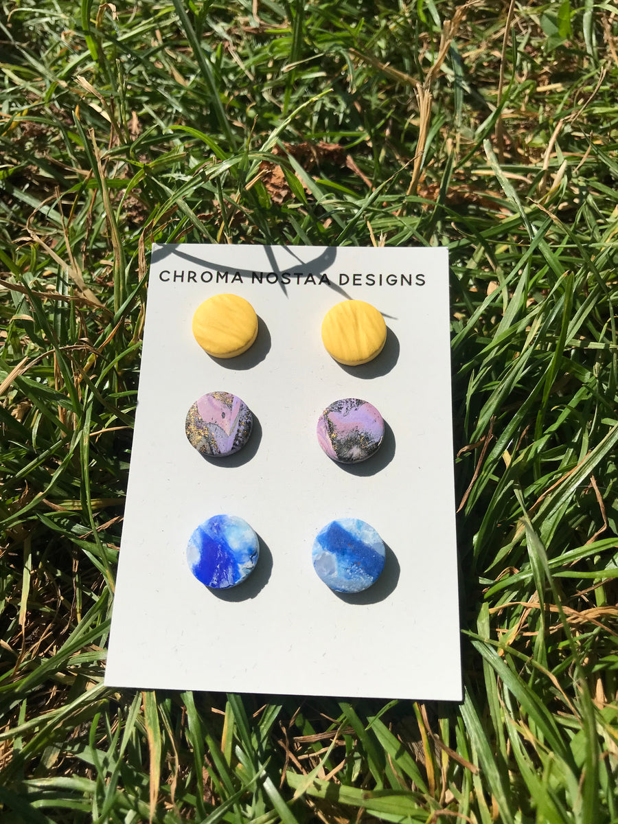 Polymer Clay Earing Stud Pack
