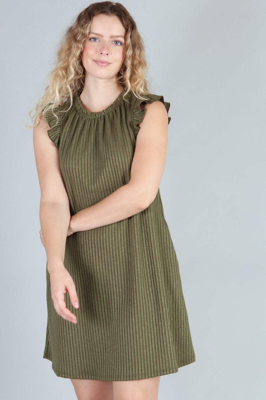 Stevie Ribbed Dress with Pockets *FINAL SALE*