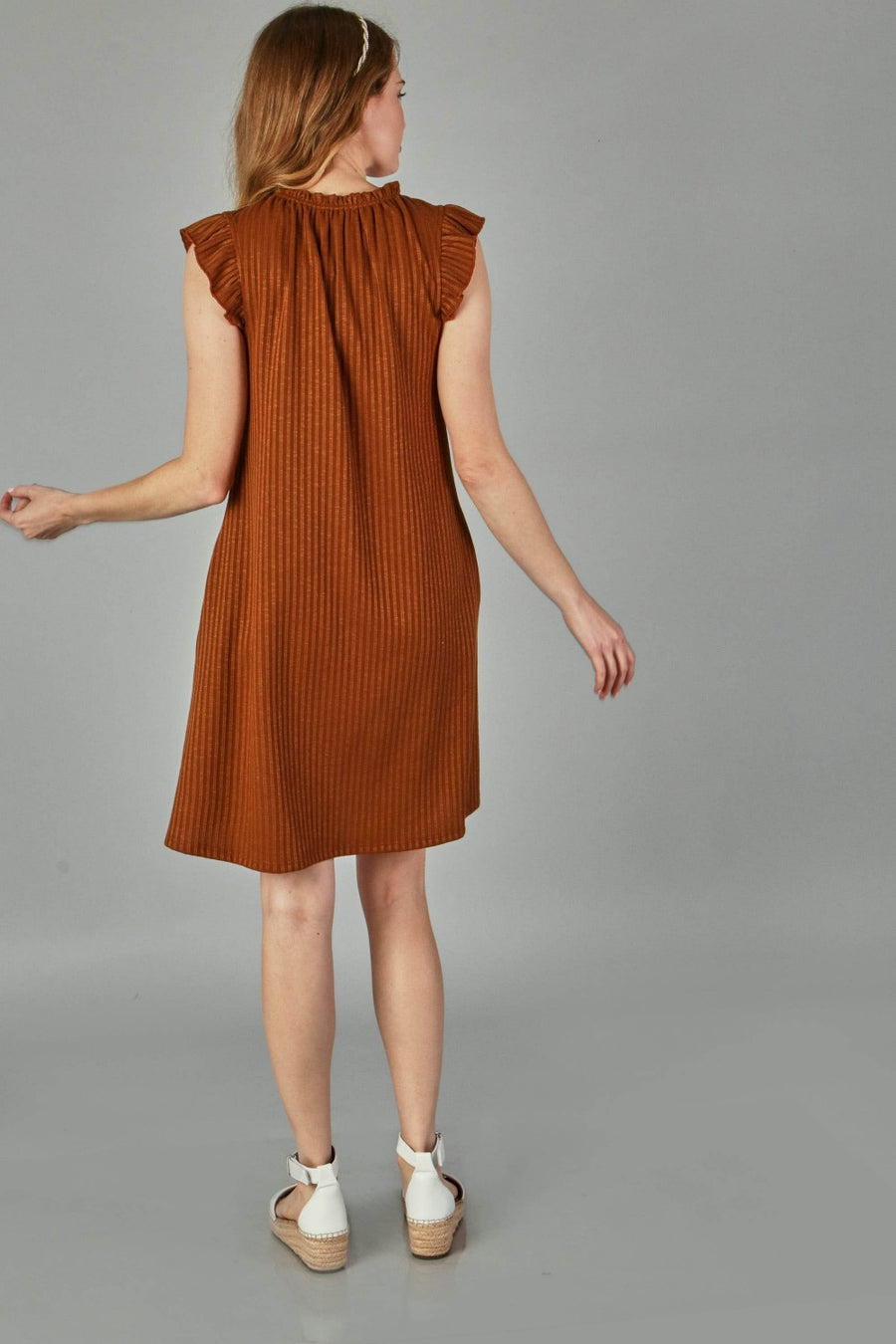 Stevie Ribbed Dress with Pockets *FINAL SALE*