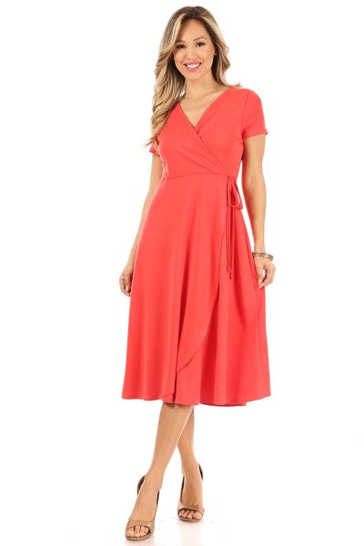 Kimberley Wrap Dress *Pink and Red are FINAL SALE*