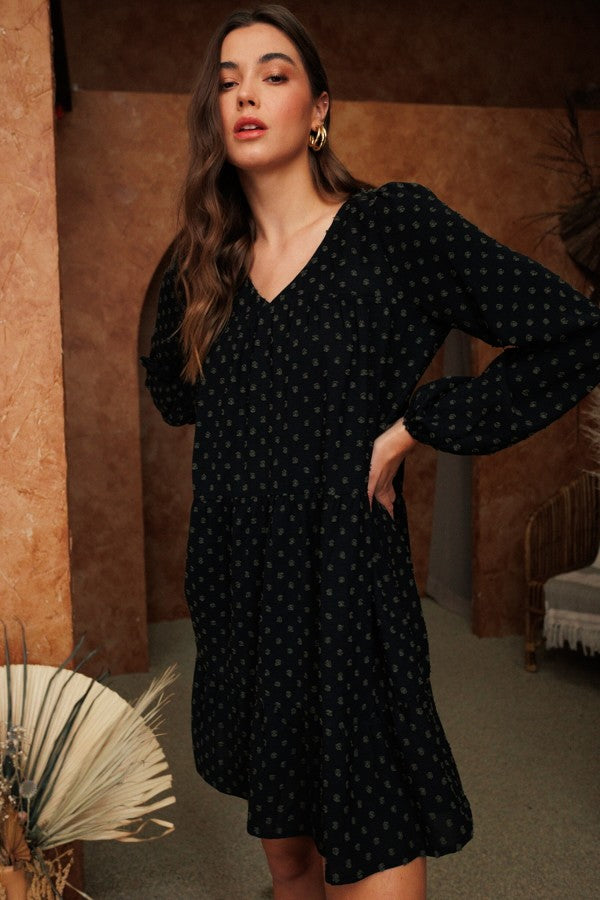 Stella Jacquard Dress  *FINAL SALE*