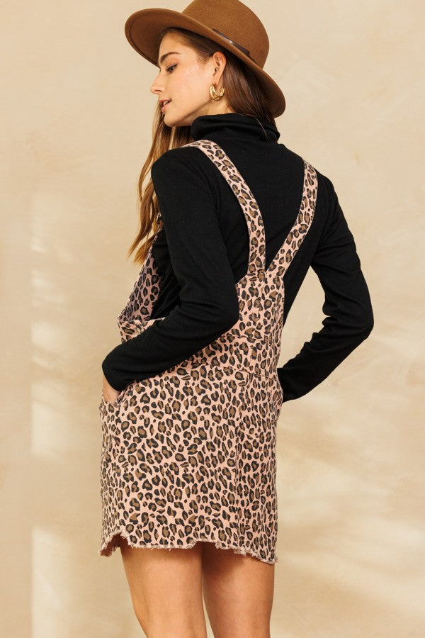 Pebbles Cheetah Print Overalls Skirt *FINAL SALE*