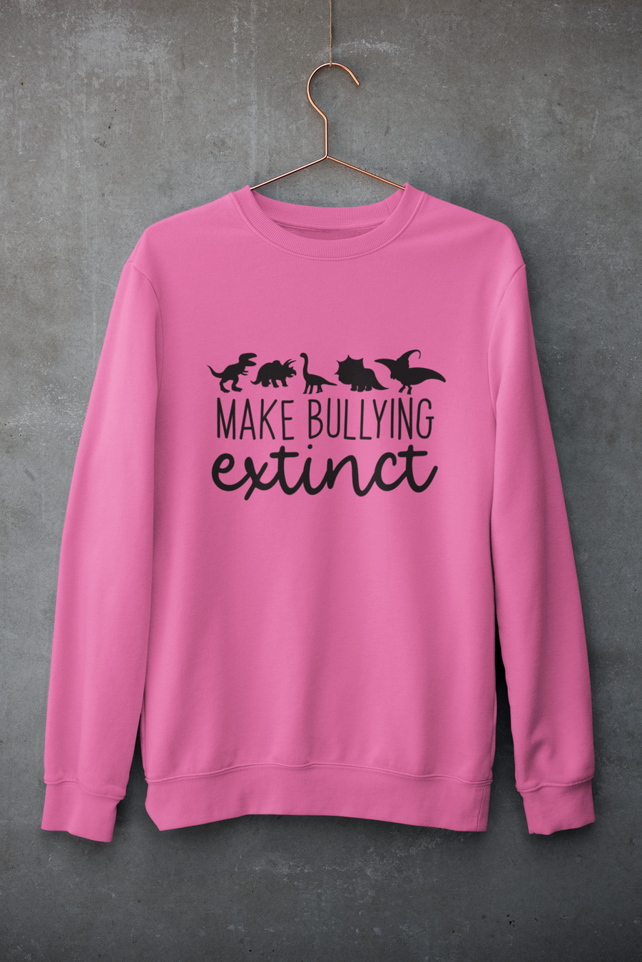 Make Bullying Extinct Adult Crewneck Sweatshirt