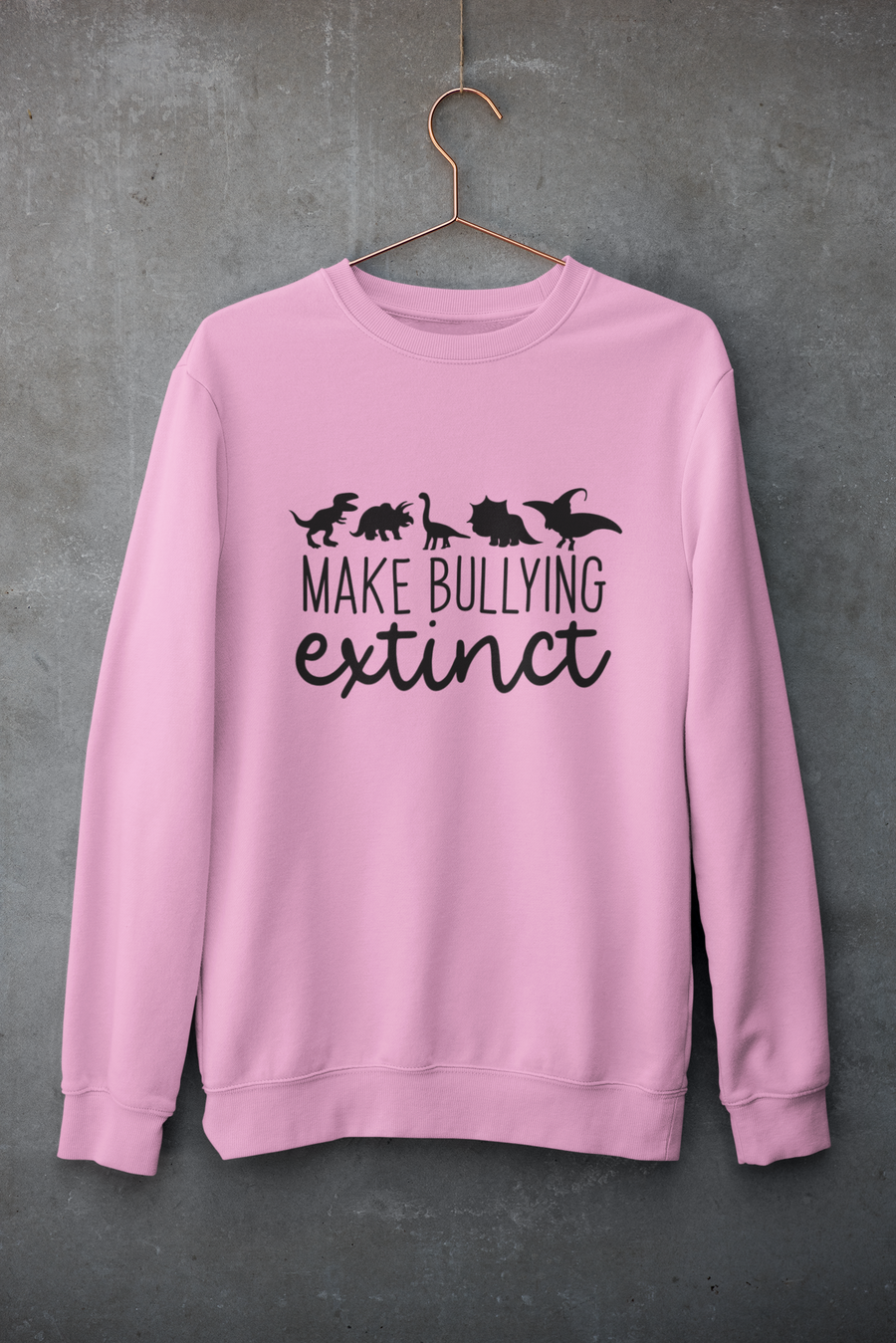 Make Bullying Extinct Adult Crewneck Sweatshirt