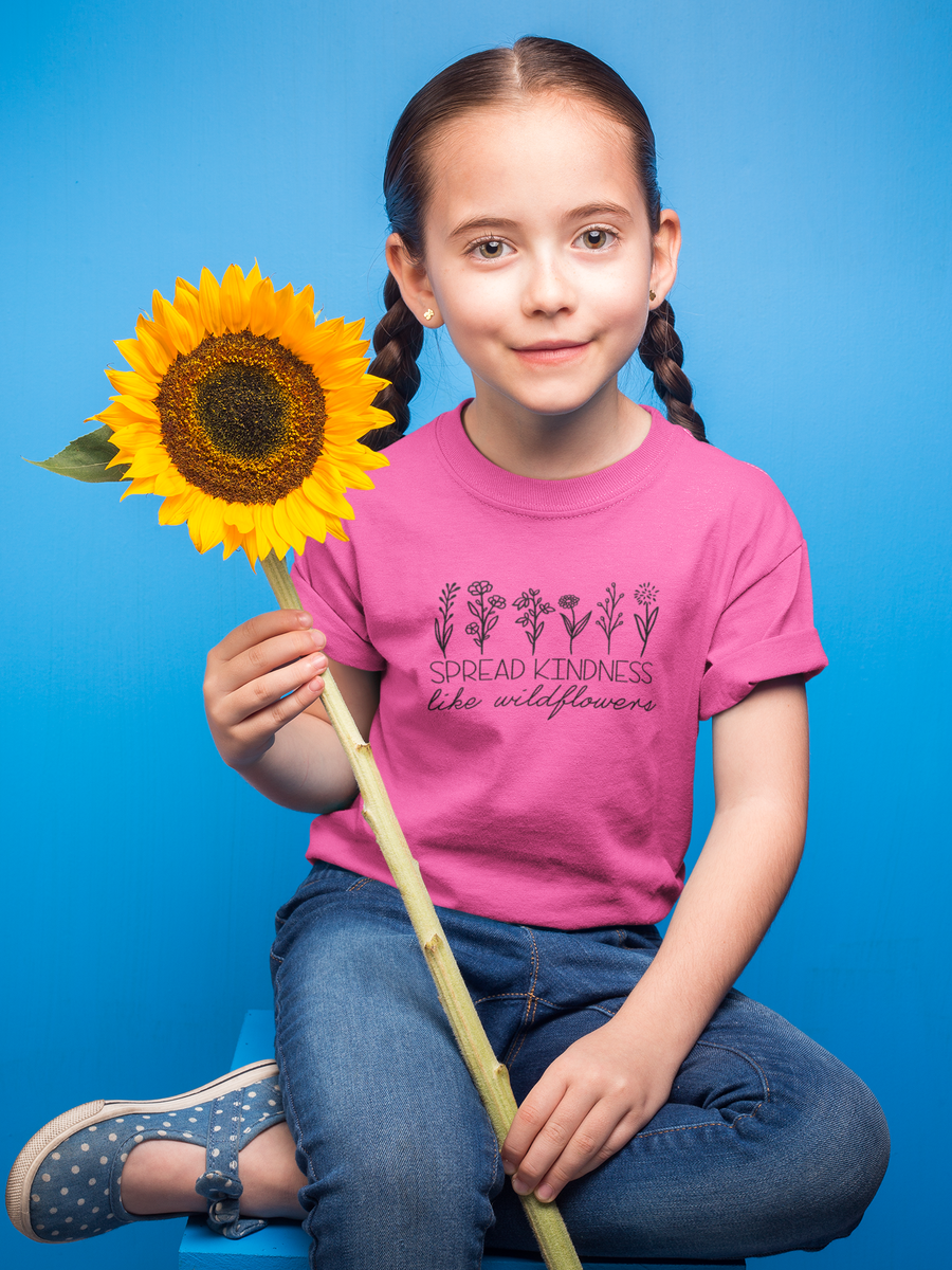 Spread Kindness Like Wildflowers Tee (Infant Sizes up to Adult 5X)