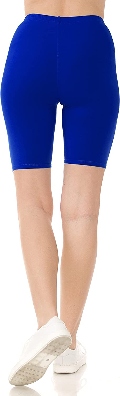 Royal Blue High-Waisted Biker Shorts