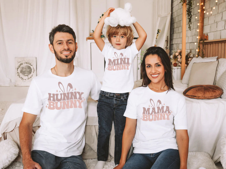Hunny Bunny/Mama Bunny/Mini Bunny Tee (Infant Sizes up to Adult 5X)