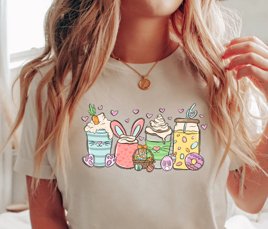 Easter Drinks Tee (Infant Sizes up to Adult 5X)