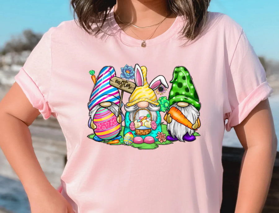 Easter Gnomes Tee (Infant Sizes up to Adult 5X)