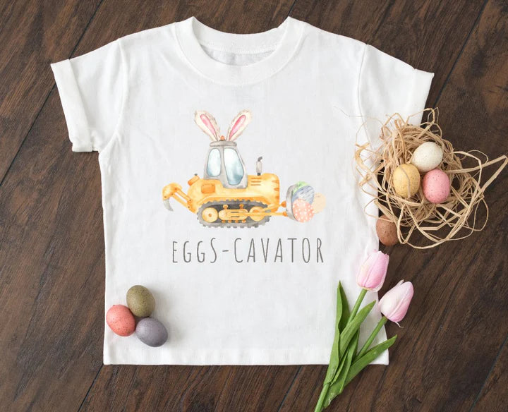 Simple Eggs-cavator Tee (Infant Sizes up to Adult 5X)