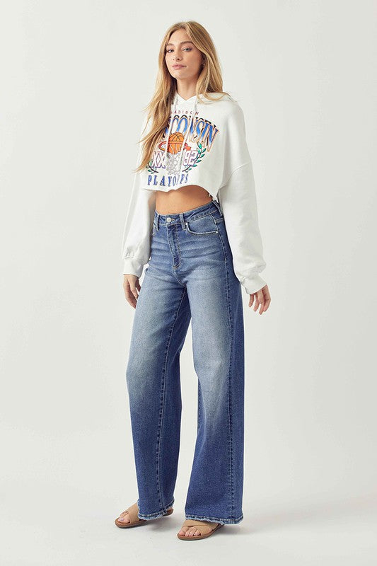 High Rise Wide Flare Jeans *FINAL SALE*