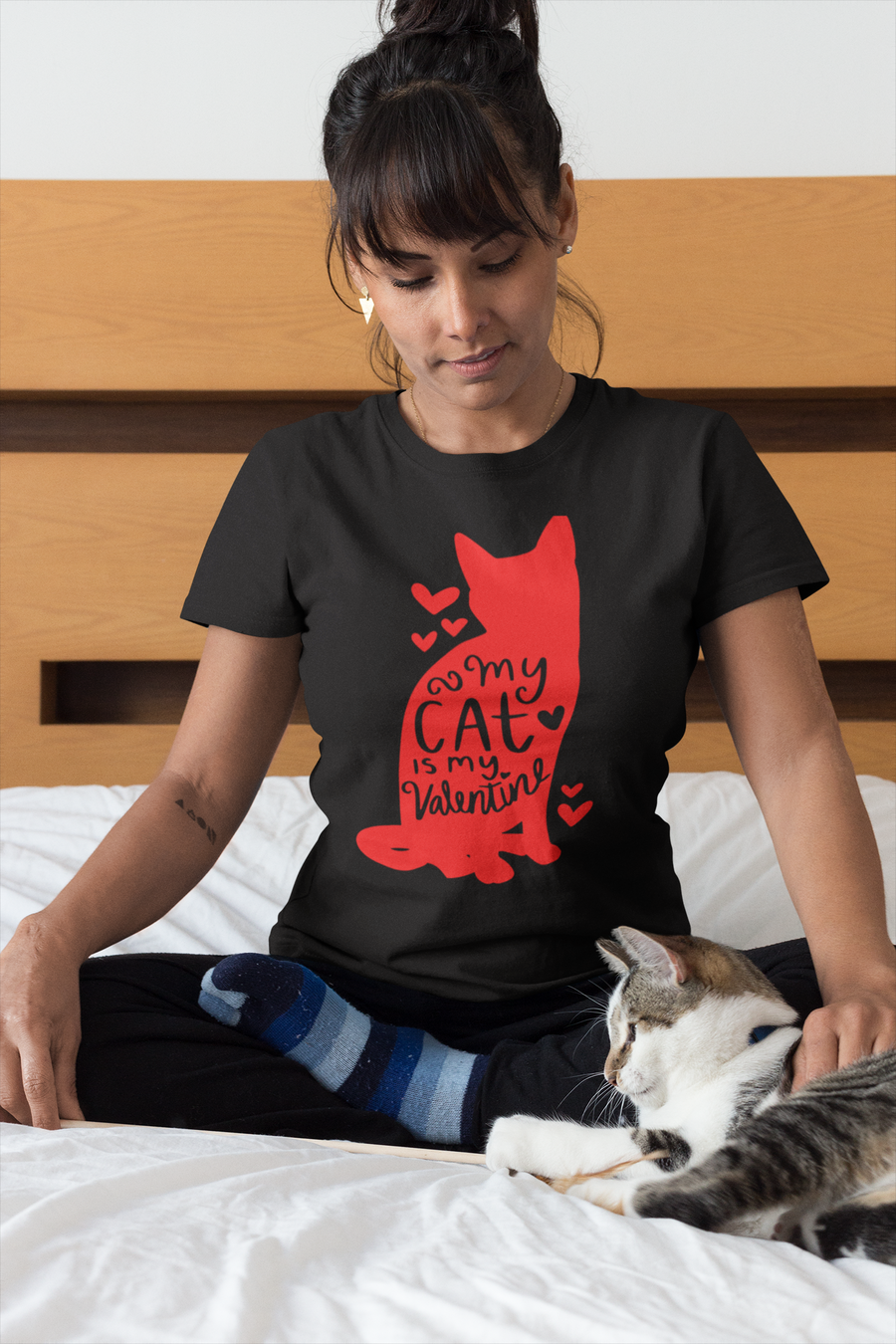 My Cat is My Valentine Tee