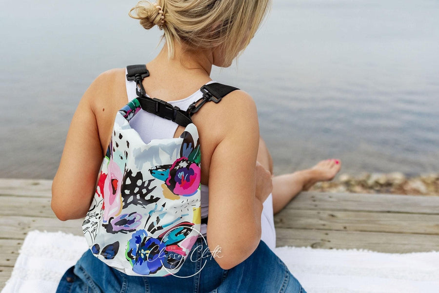 Waterproof Dry Bag Backpack - Flower Child